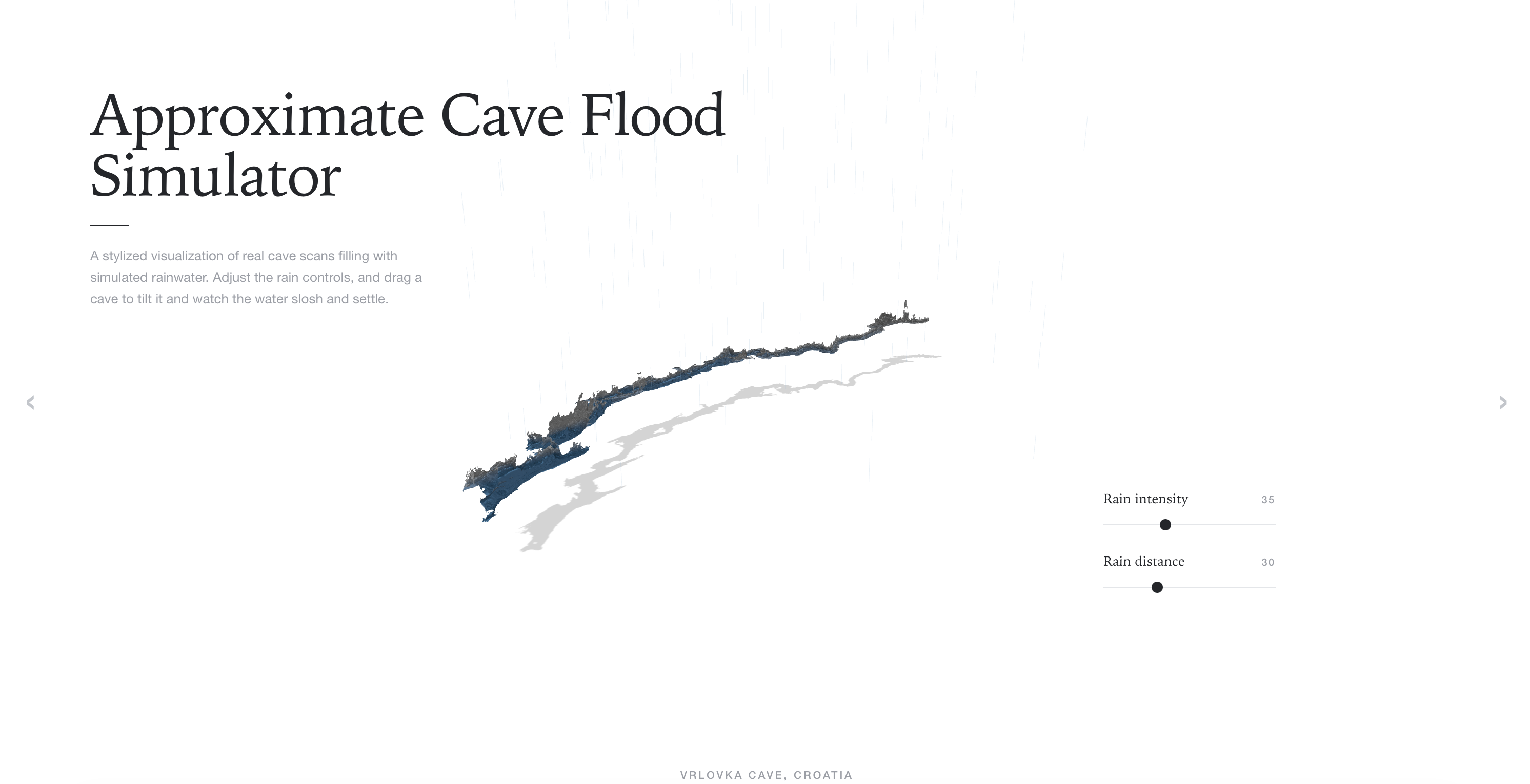 Cave Flood Simulator — Vrlovka Cave, Croatia