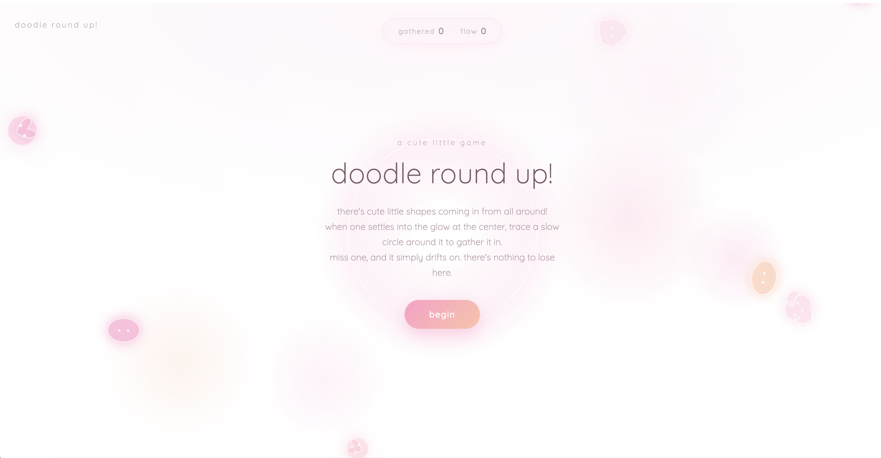 Doodle Round Up! title screen