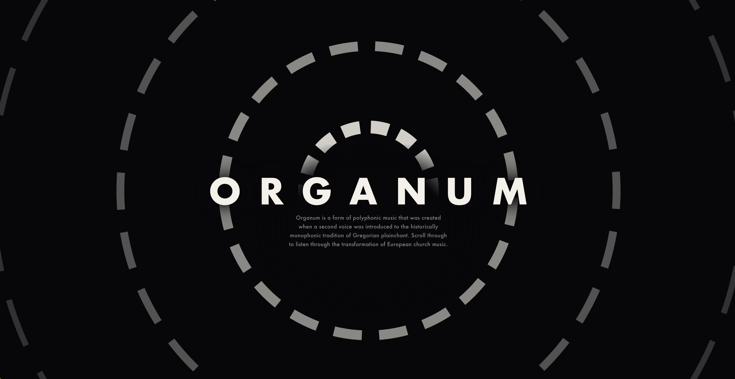 ORGANUM title screen